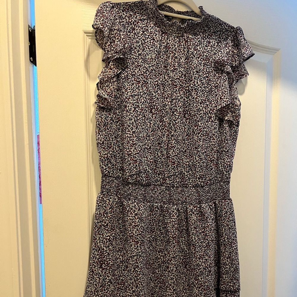 Blue and Purple Pattern Dress